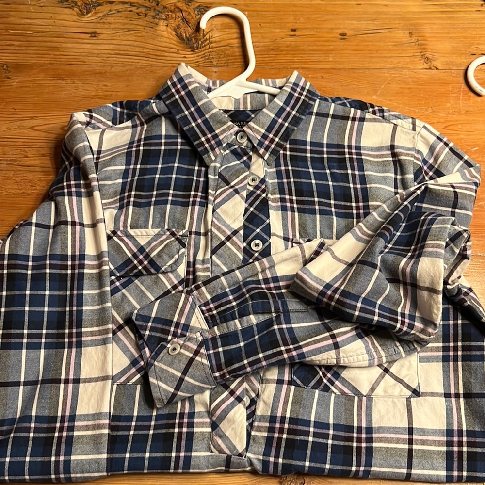 Banana republic flannel popover medium